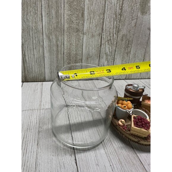 Vtg Old Virginia Candle Co Candle Capper Country with Bottle Glass Jar 6.5" Tall - Picture 16 of 16